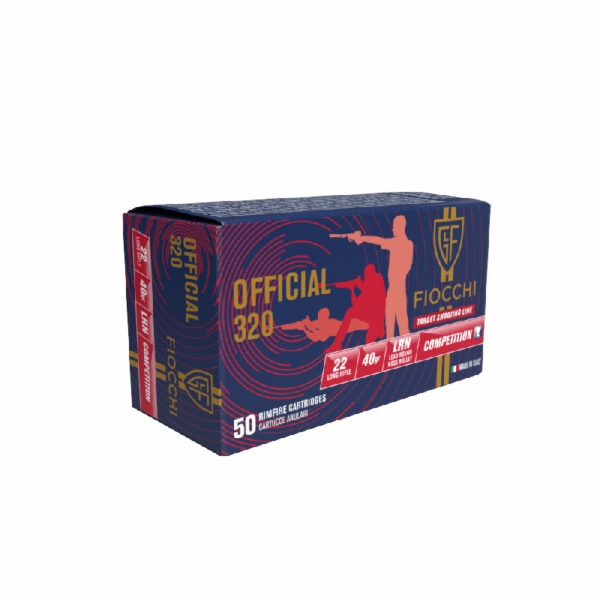FIOCCHI 22 LR OFFICIAL 320 LRN 2.6 GRAIN