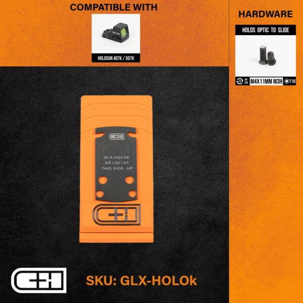 C&H GLOCK 43X/48 MOS MIL/LEO FILLER TO HOLOSUN 407K & 507K VERSION 2