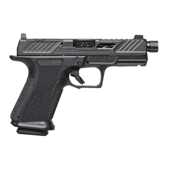 SHADOW SYSTEM MR920 9MM BLK FRAME ELITE SLIDE OPTIC BLK SPIRAL THREADED BARREL BLACK SS ROD BLK SERRATED