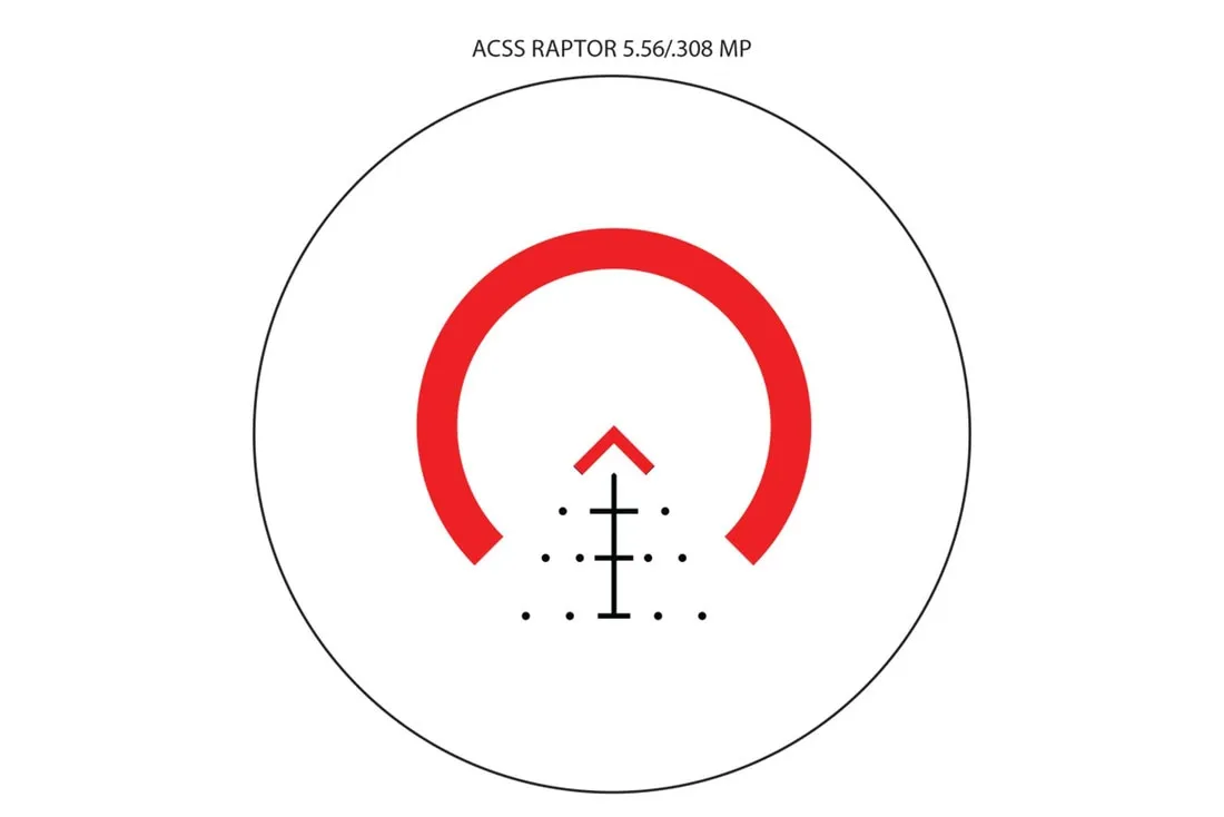 Primary Arms SLx 3X MicroPrism™ - Red Illuminated ACSS Raptor Reticle – Obrázok 6